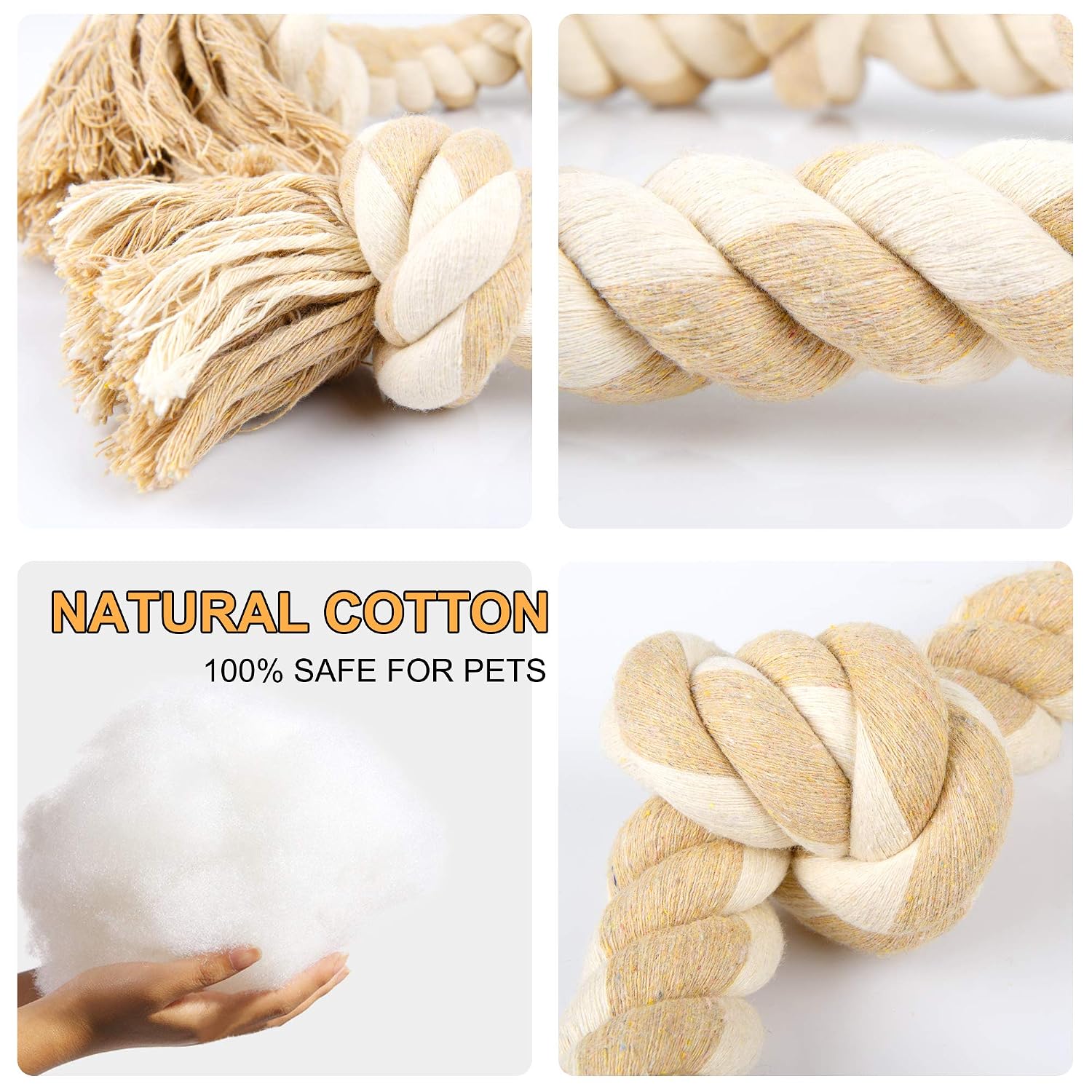 Dog Rope Toy Aggressive Chewers - Wytrzymałe zabawki do żucia w kształcie