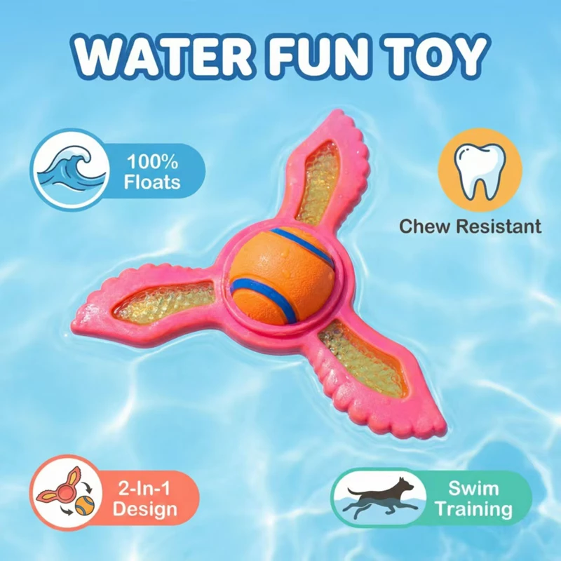Flying Disc Dog Training Toy - Interaktywna, pływająca dysza dla psa, wodoodporny