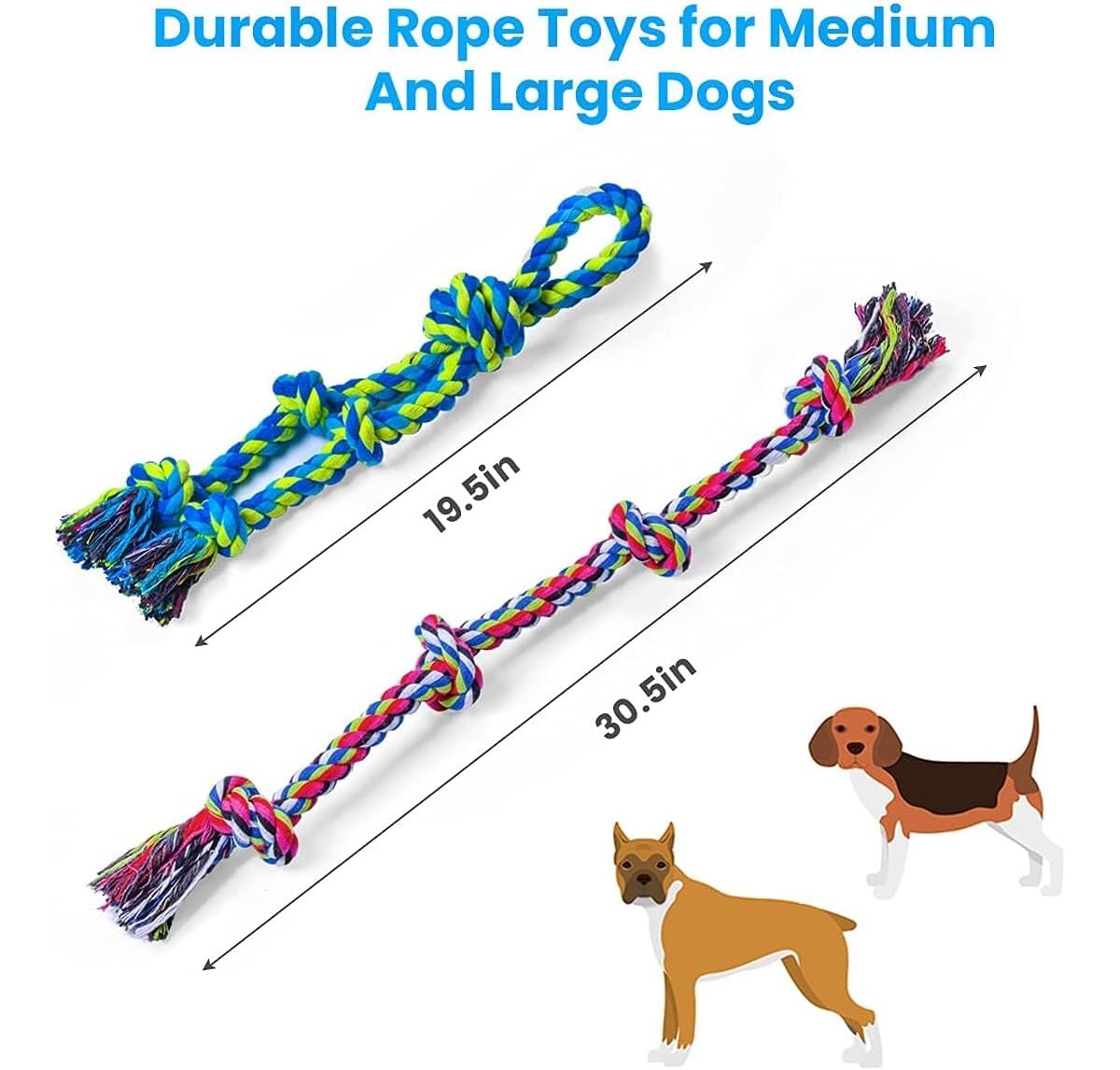 Dog Rope Toy Aggressive Chewers - Wytrzymałe zabawki dla psów w formie