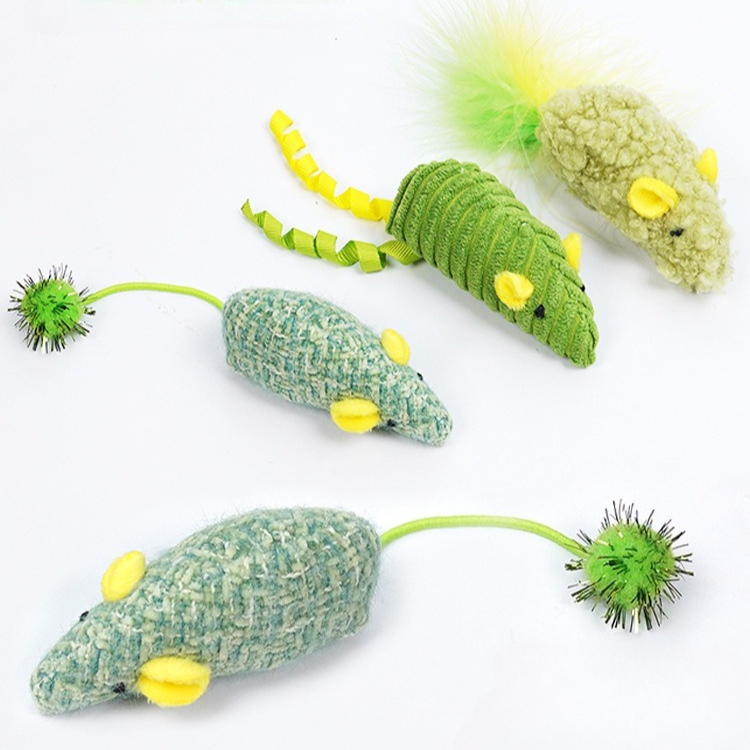 Zabawki dla kotów 3 szt. Plusz – Catnip Interactive Plush Mouse recenzja i cena