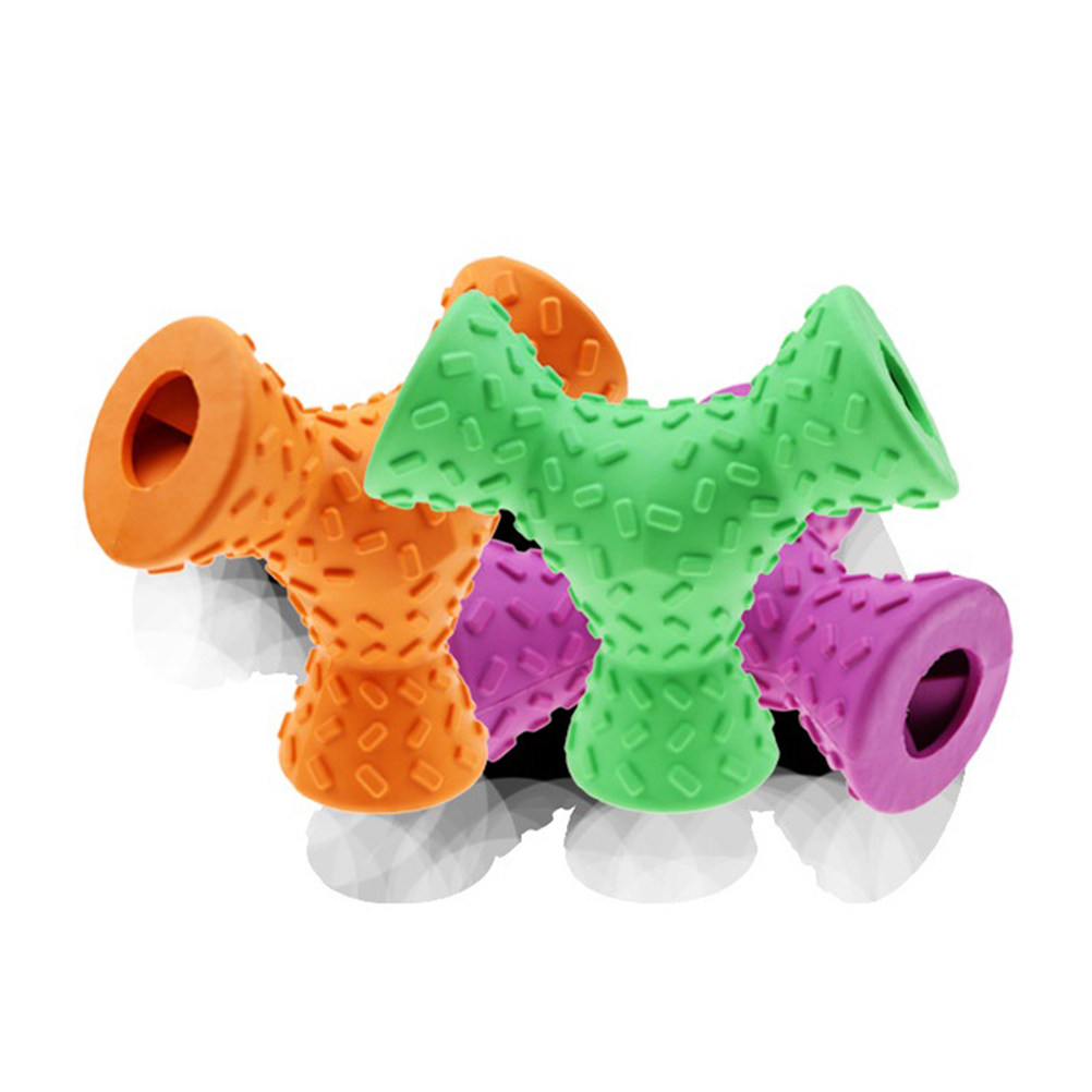 1 szt. Gumowy trójkątny dozown – Rubber Treat Dispensing Dog Toy recenzja i cena