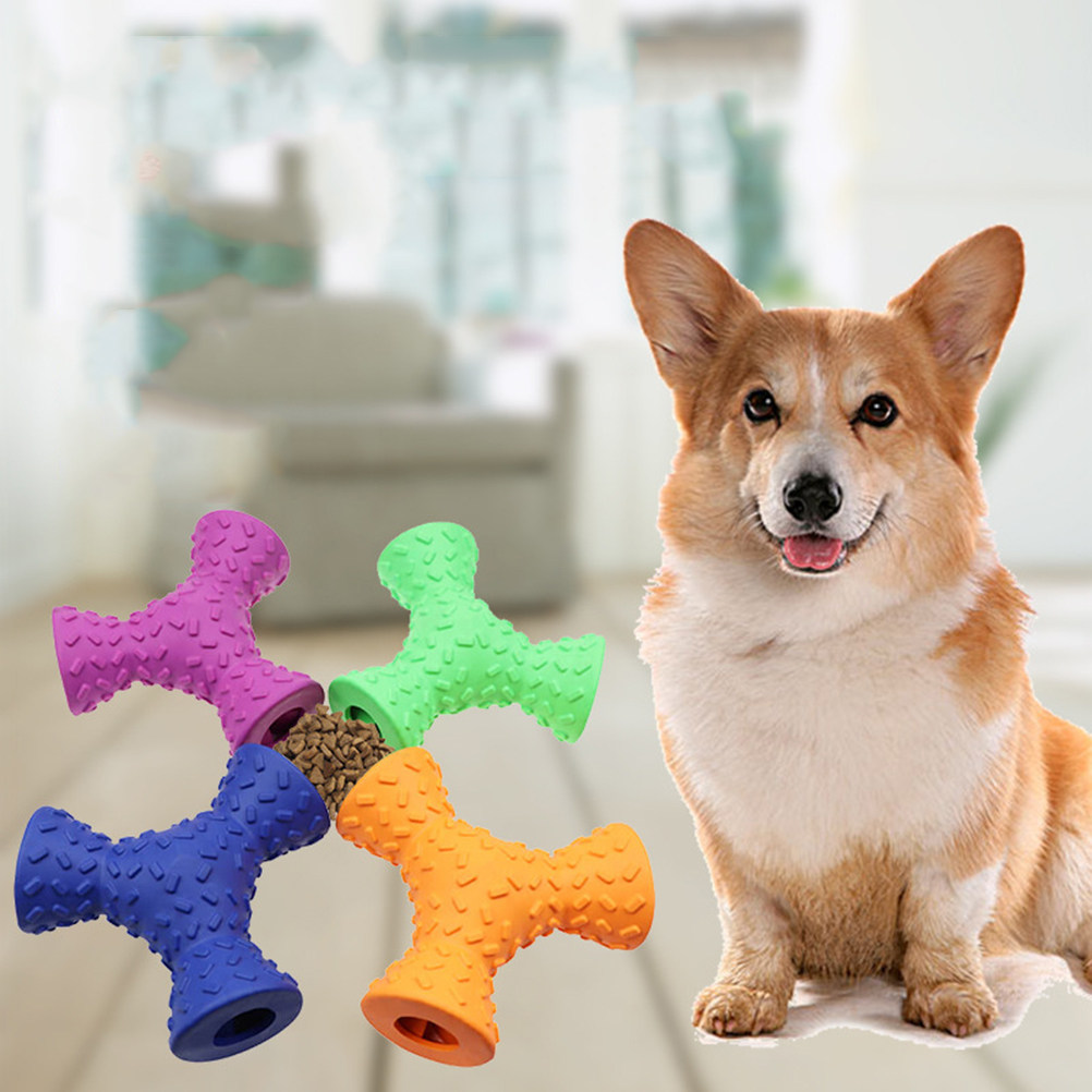 1 szt. Gumowy trójkątny dozown – Rubber Treat Dispensing Dog Toy recenzja i cena