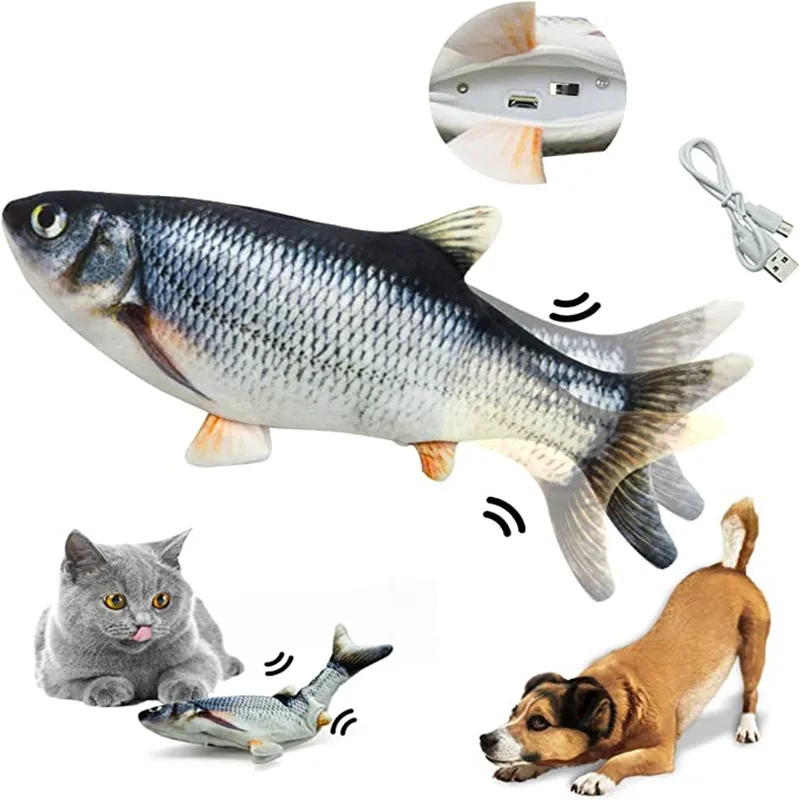Zabawki dla kotów Rybka Ładowa – Electric Floppy Fish Dog Toy recenzja i cena