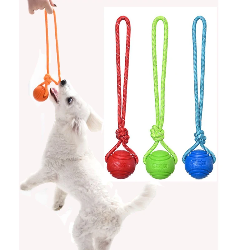 Szkolenia psów piłka na sznurk – Suction Cup Dog Tug Toy recenzja i cena