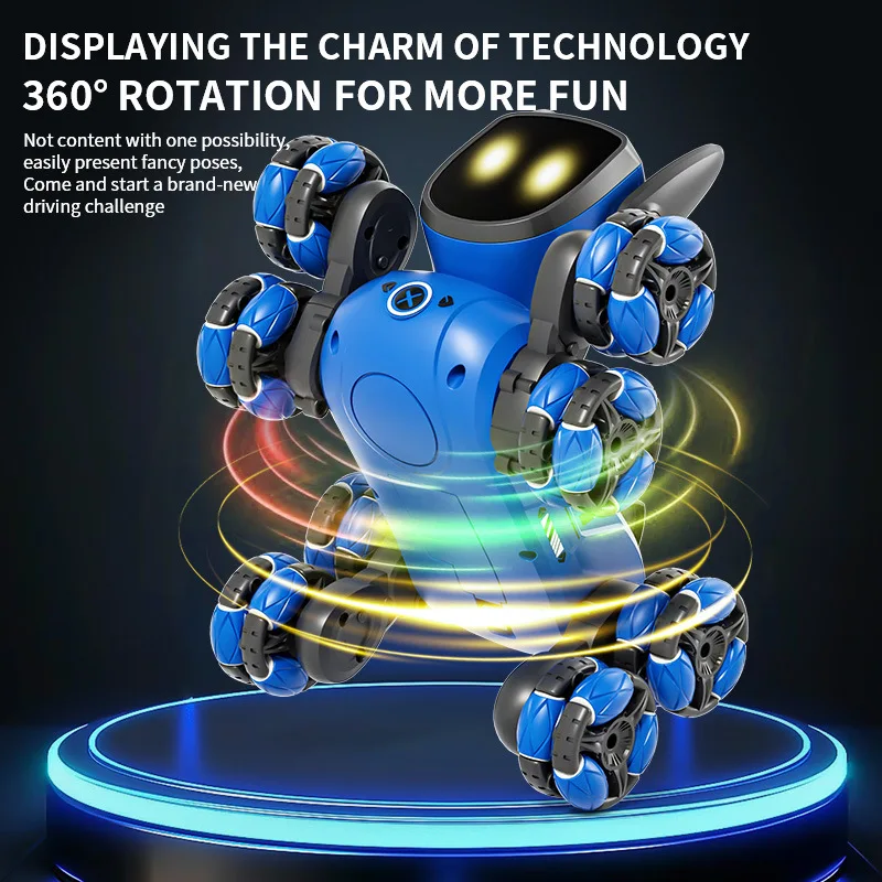 JJRC Q200 2026 RC Robot Stunt  – Interactive Squeaky Plush Dog Toy recenzja i cena
