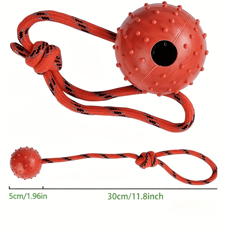 2-pak wytrzymałych gumowych pi – Dog Rope Toy Aggressive Chewers recenzja i cena